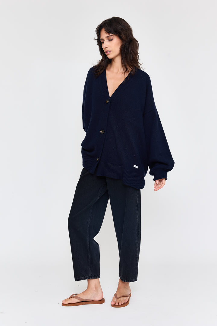 Mouchie Wool Blend Navy