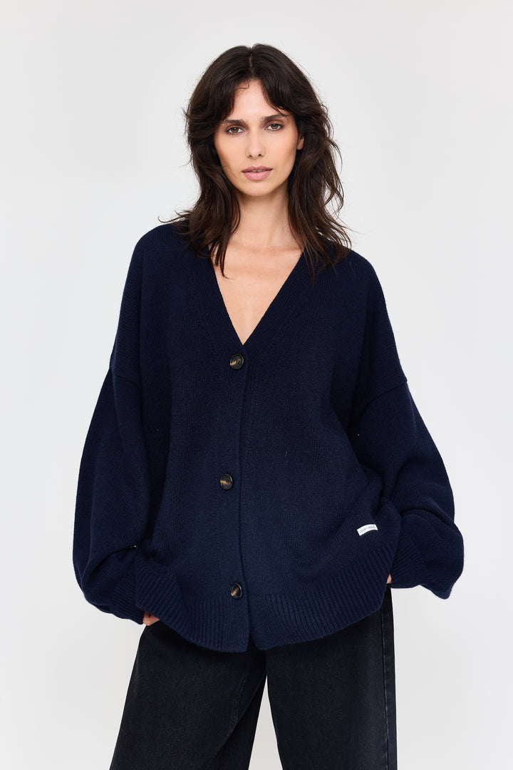 Mouchie Wool Blend Navy