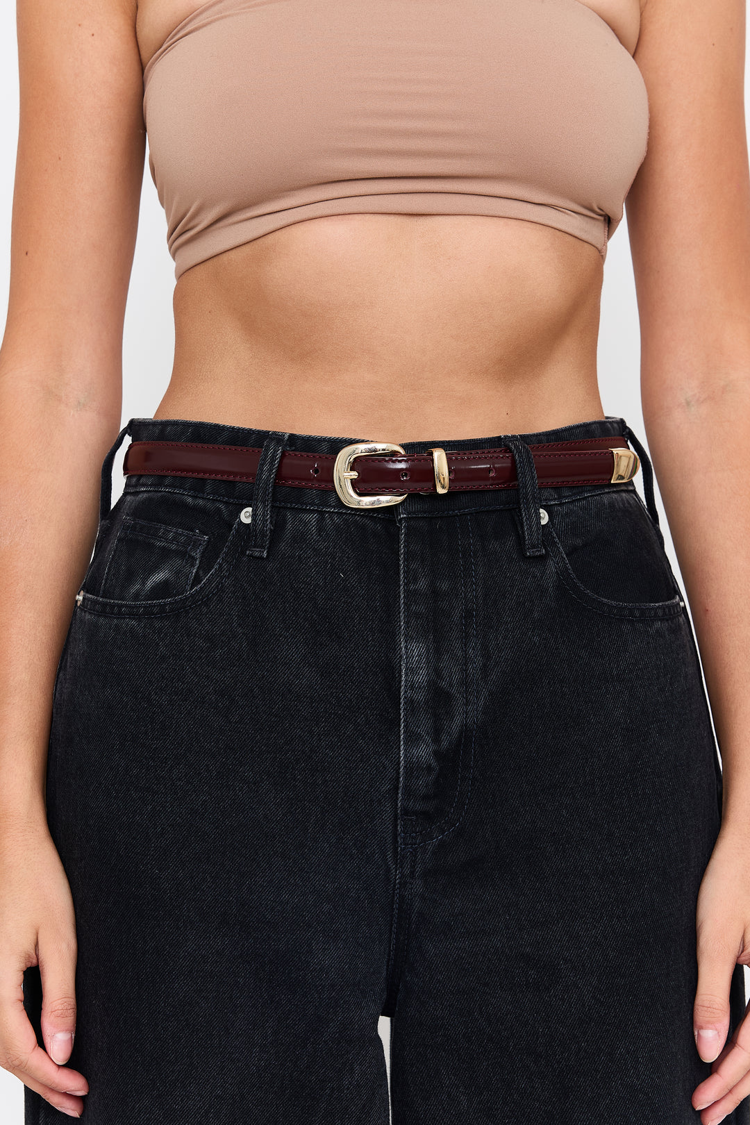 Albin Shiny Leather Burgundy