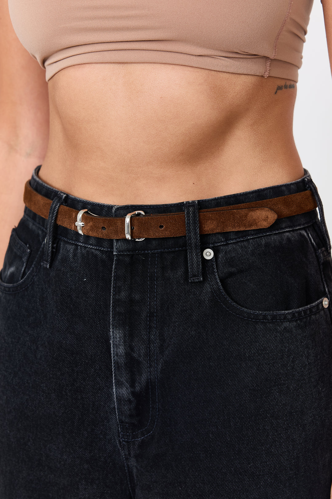 Benthe Suede Leather Brown