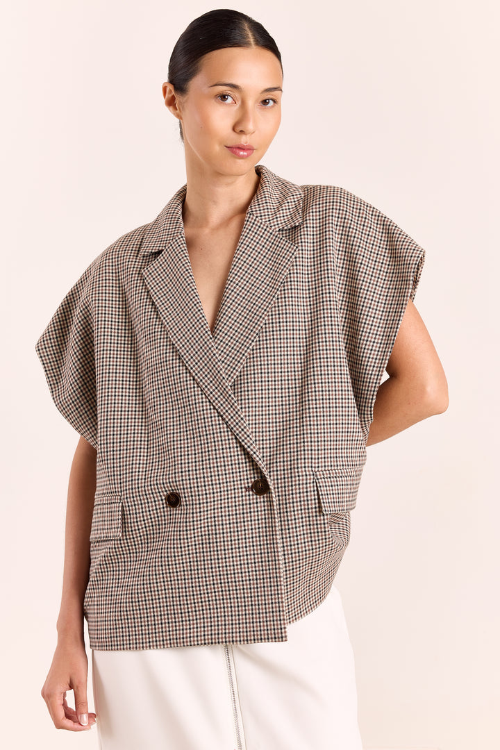 Morgane English Checks Brown