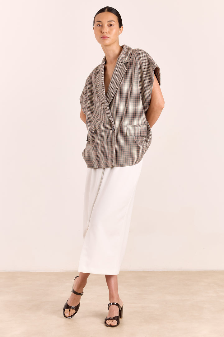 Morgane English Checks Brown